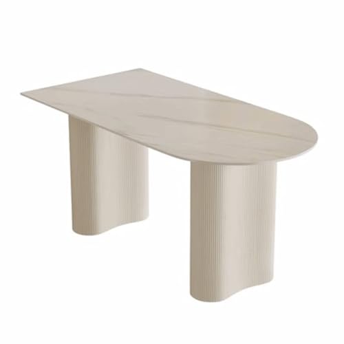 Restaurant Table Dinner Table Slate Island Dining Table Modern Simple Dining Table Cream Style Home Dining Table Party Table Negotiation Table Rustic Farmhouse Dining Table (Size : M:140 * 80 * 75cm)