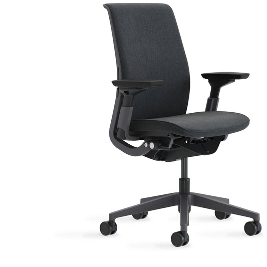 Steelcase Think Chair - Sophisticated, Multi-User Chair - Five Points of Adjustability - Ergonomic Office Chair - Spine Comfort - Lumbar Support - Adjustable Arms - Black